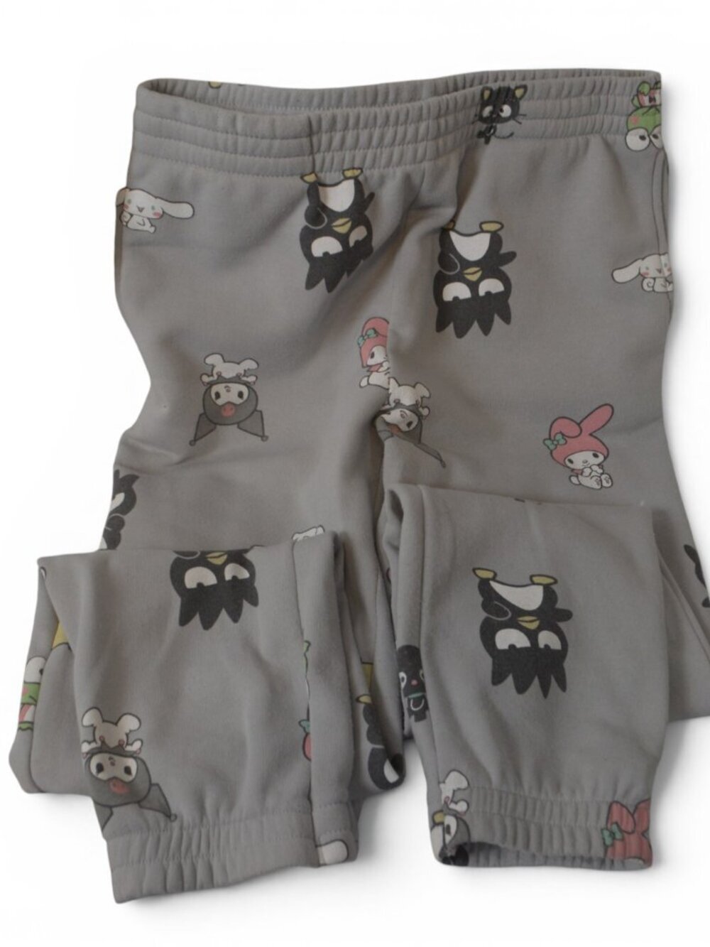 Sanrio Character Pajama Jogger Pants Women's L Gray Hello Kitty My Melody